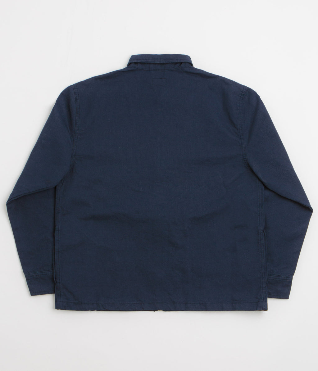 Stan Ray Zip Shirt - Navy Bedford