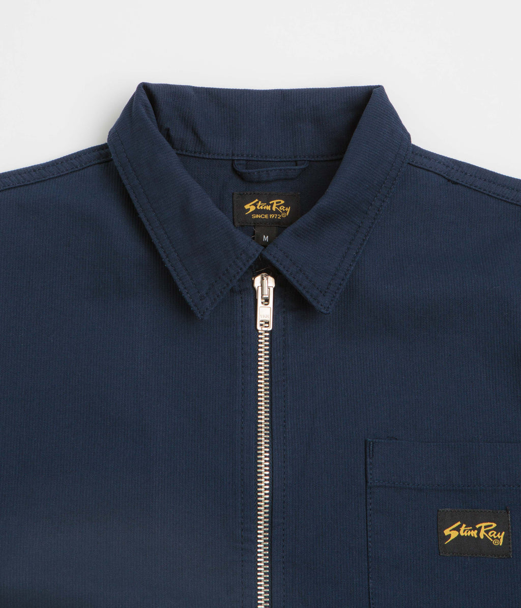 Stan Ray Zip Shirt - Navy Bedford