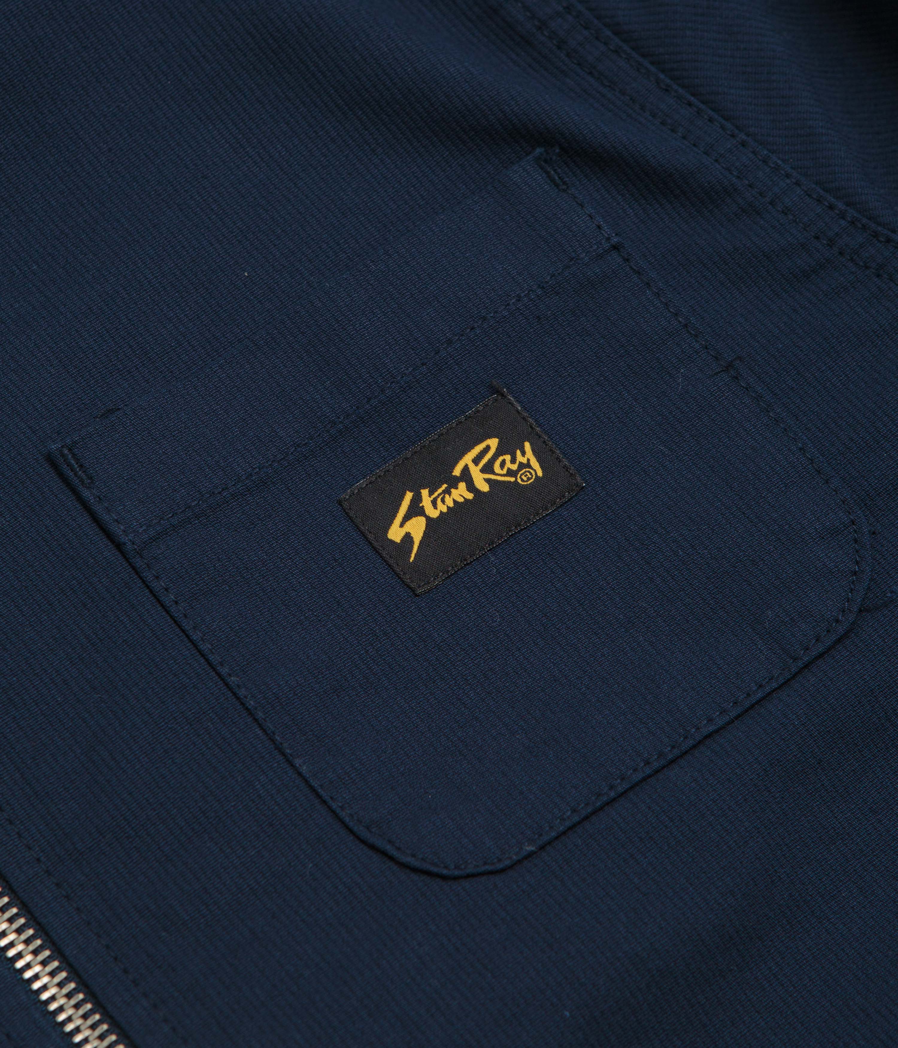 Stan Ray Zip Shirt - Navy Bedford