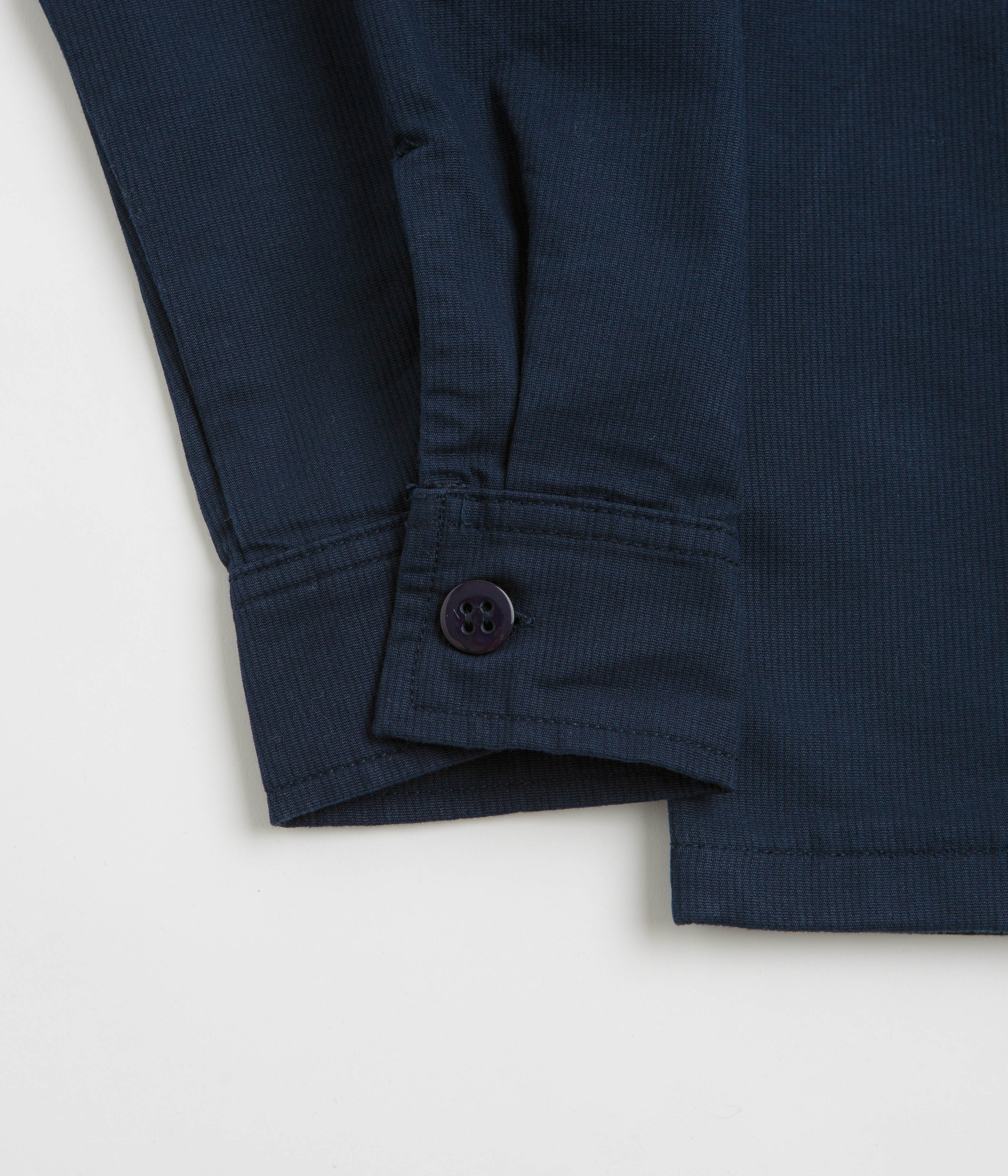 Stan Ray Zip Shirt - Navy Bedford