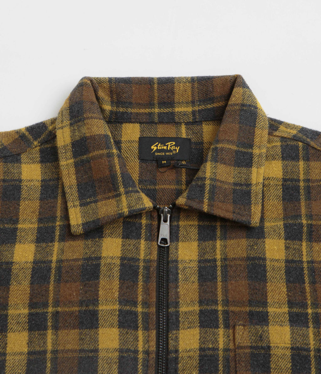 Stan Ray Zip Shirt - Acorn Plaid