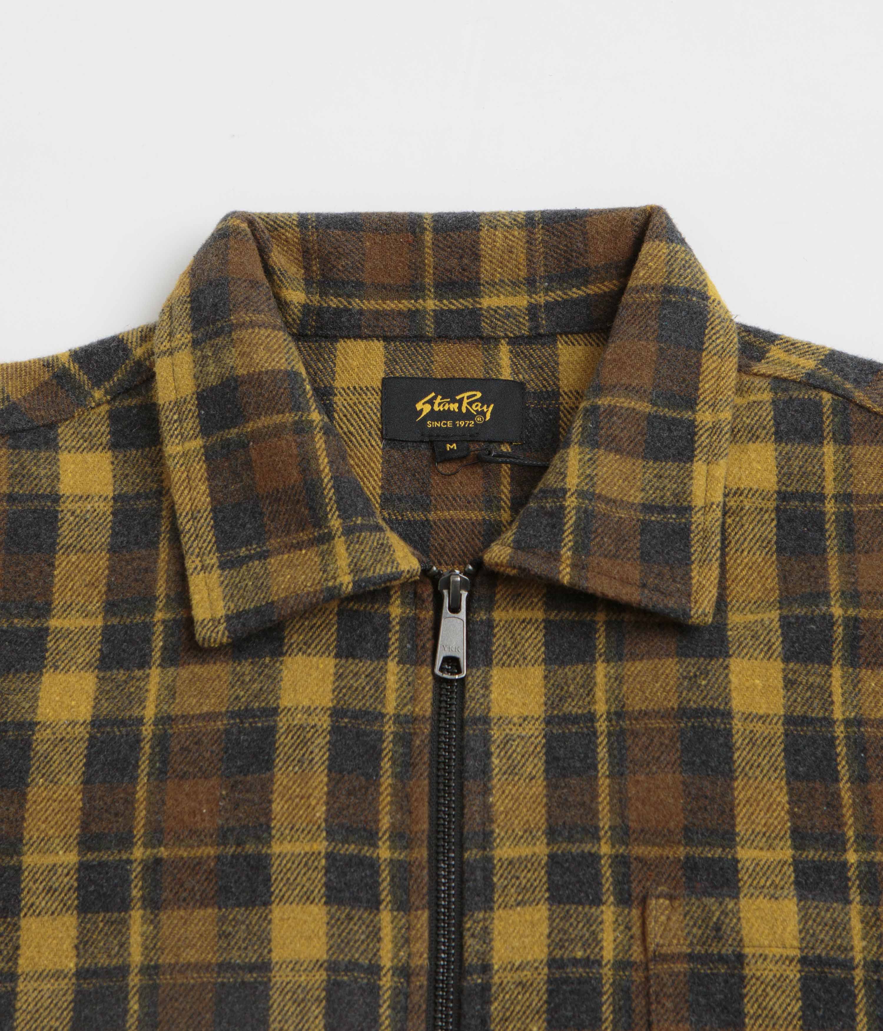 Stan Ray Zip Shirt - Acorn Plaid