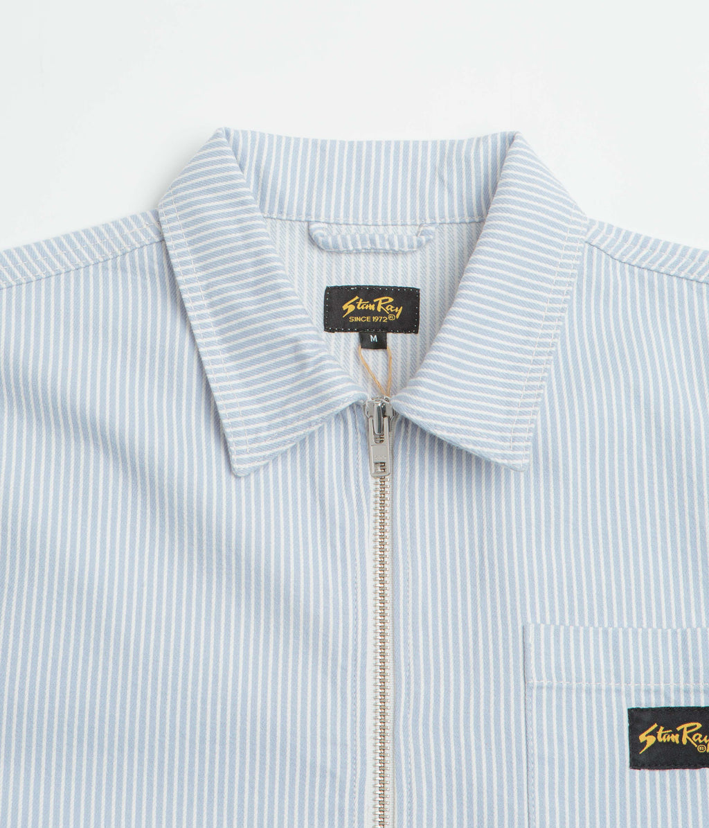 Stan Ray Zip Shirt - Cosmic Purple Hickory