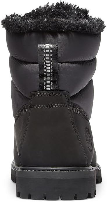 Women's Timberland 6 In Warm Lined Boot Black Nubuck (TB0A2K8P 001)