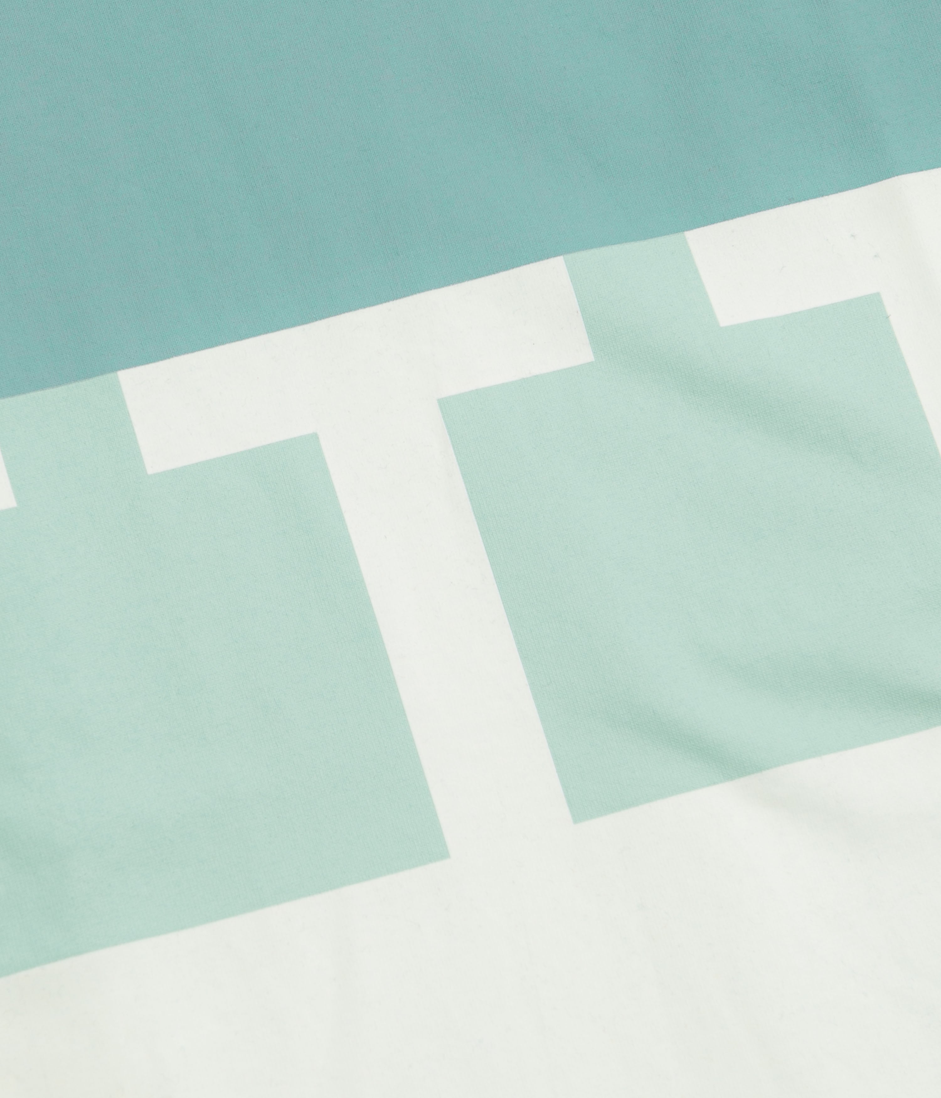 The Trilogy Tapes Glow in the Dark Block T-Shirt - Aqua