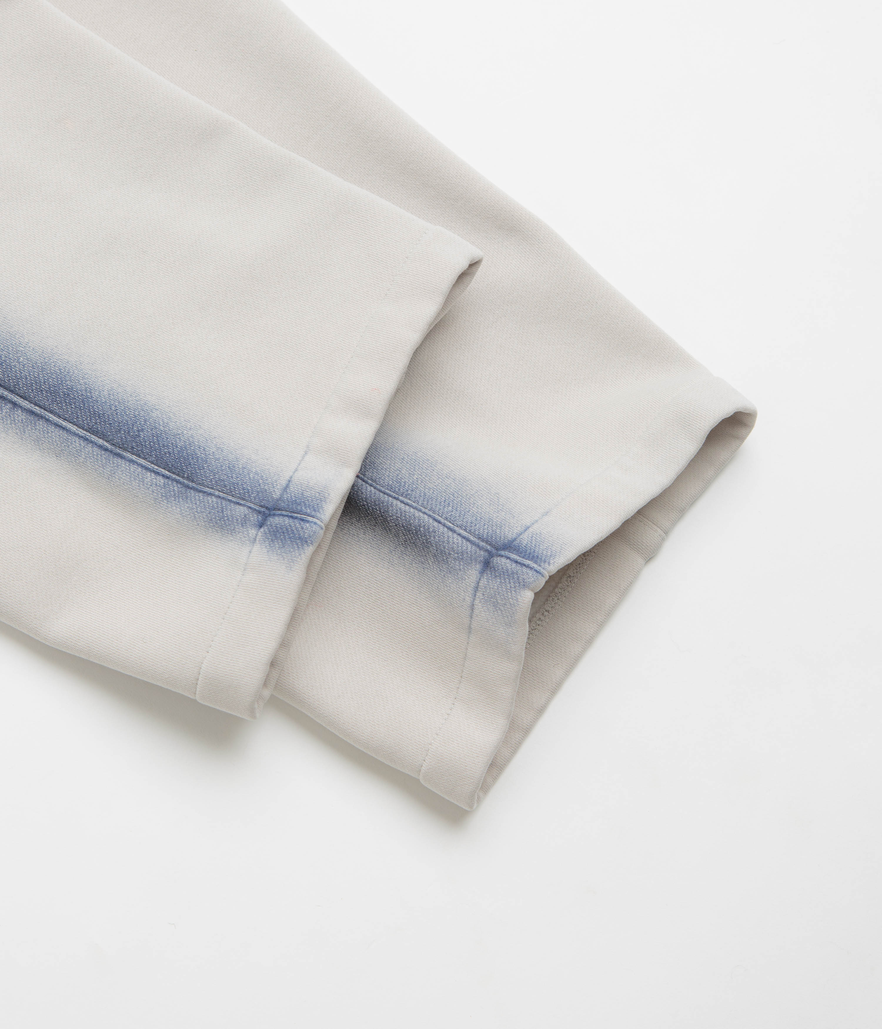 The Trilogy Tapes Overdye Open Hem Sweatpants - Grey / Blue