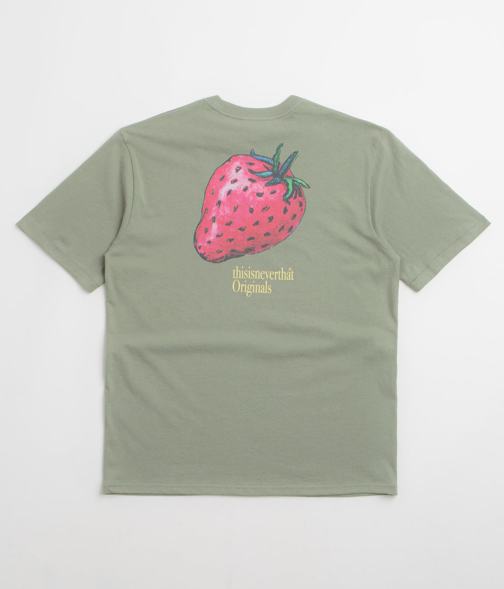 thisisneverthat Strawberry T-Shirt - Light Olive