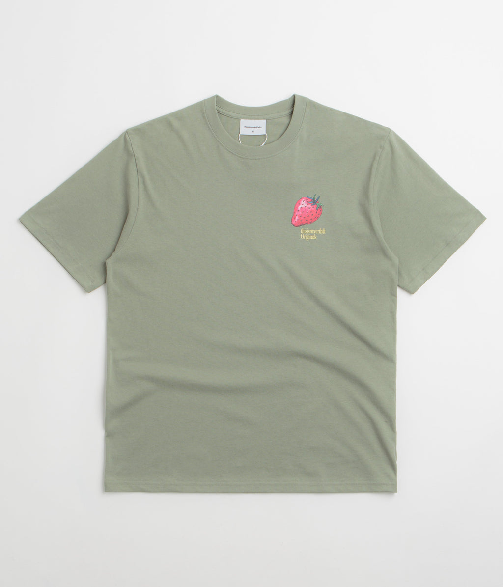 thisisneverthat Strawberry T-Shirt - Light Olive