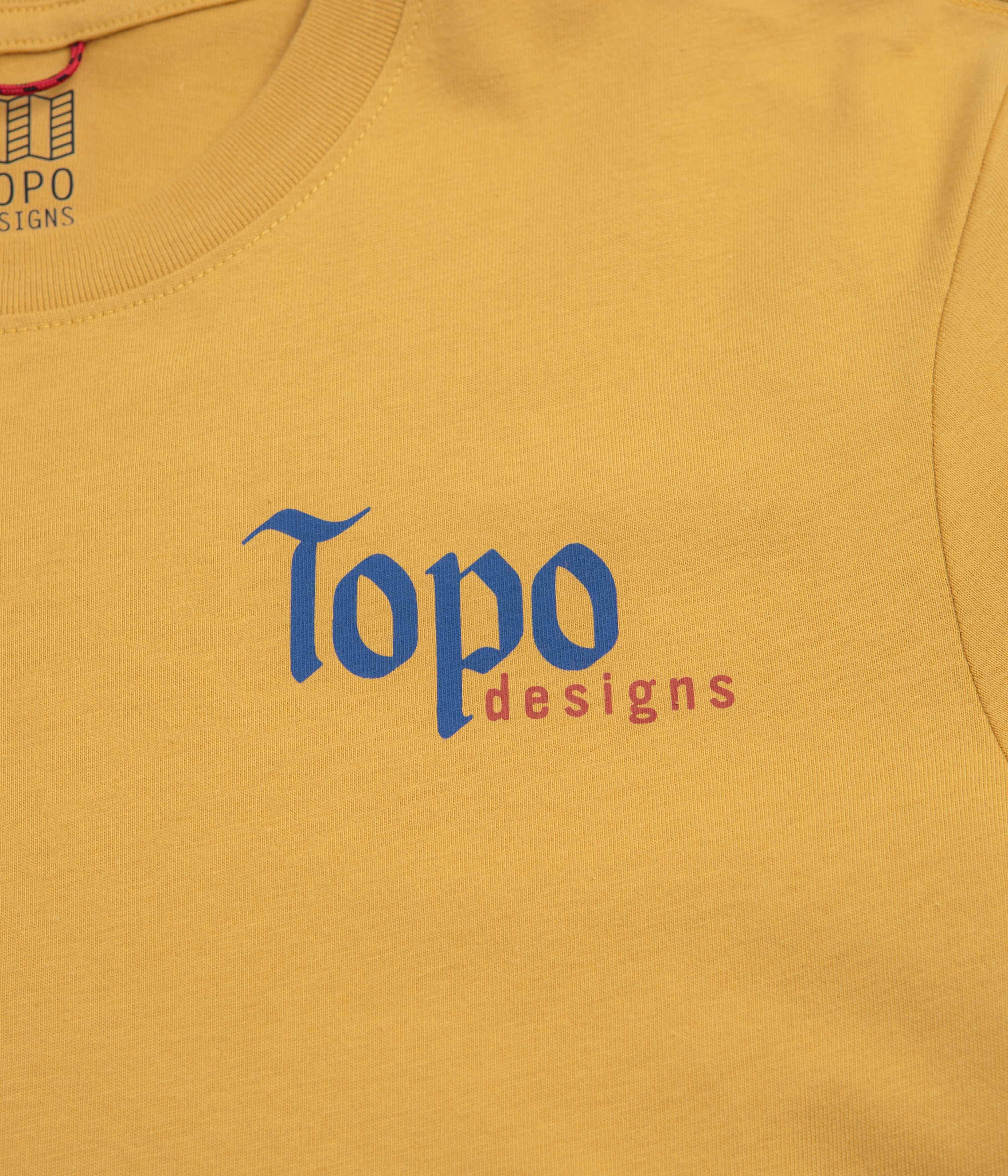 Topo Designs Peak T-Shirt - Goldenrod