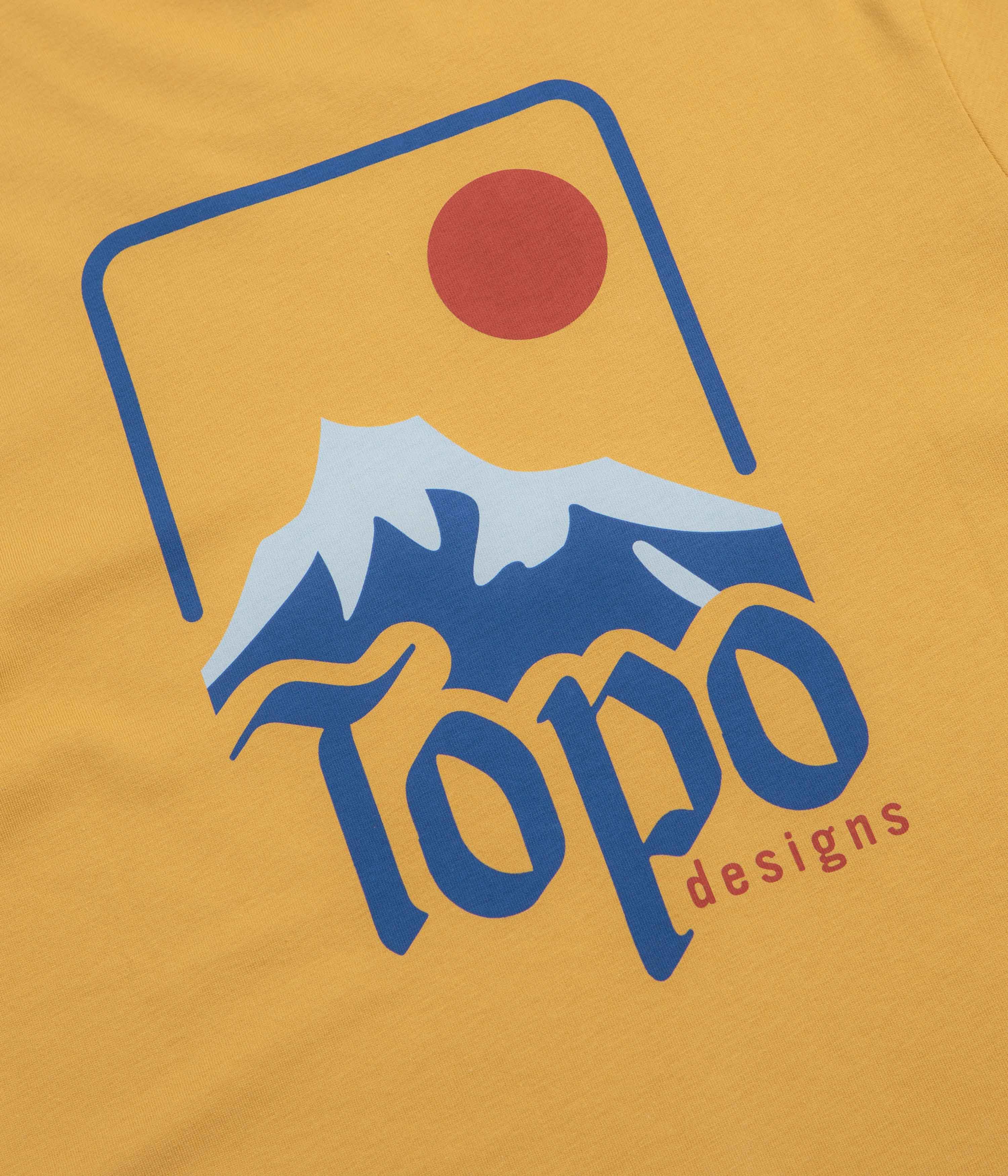 Topo Designs Peak T-Shirt - Goldenrod