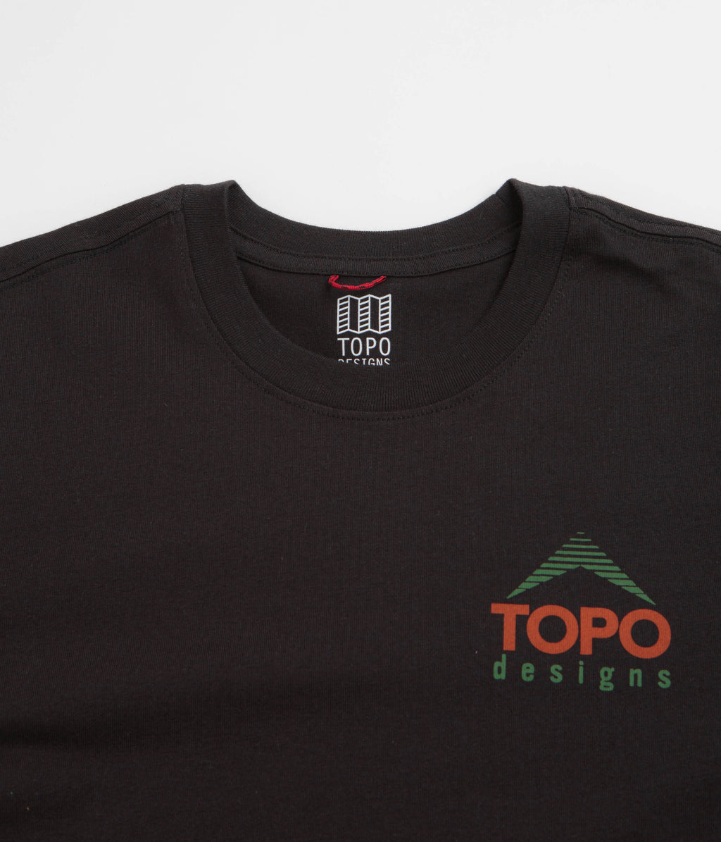 Topo Designs Retro Icon T-Shirt - Black