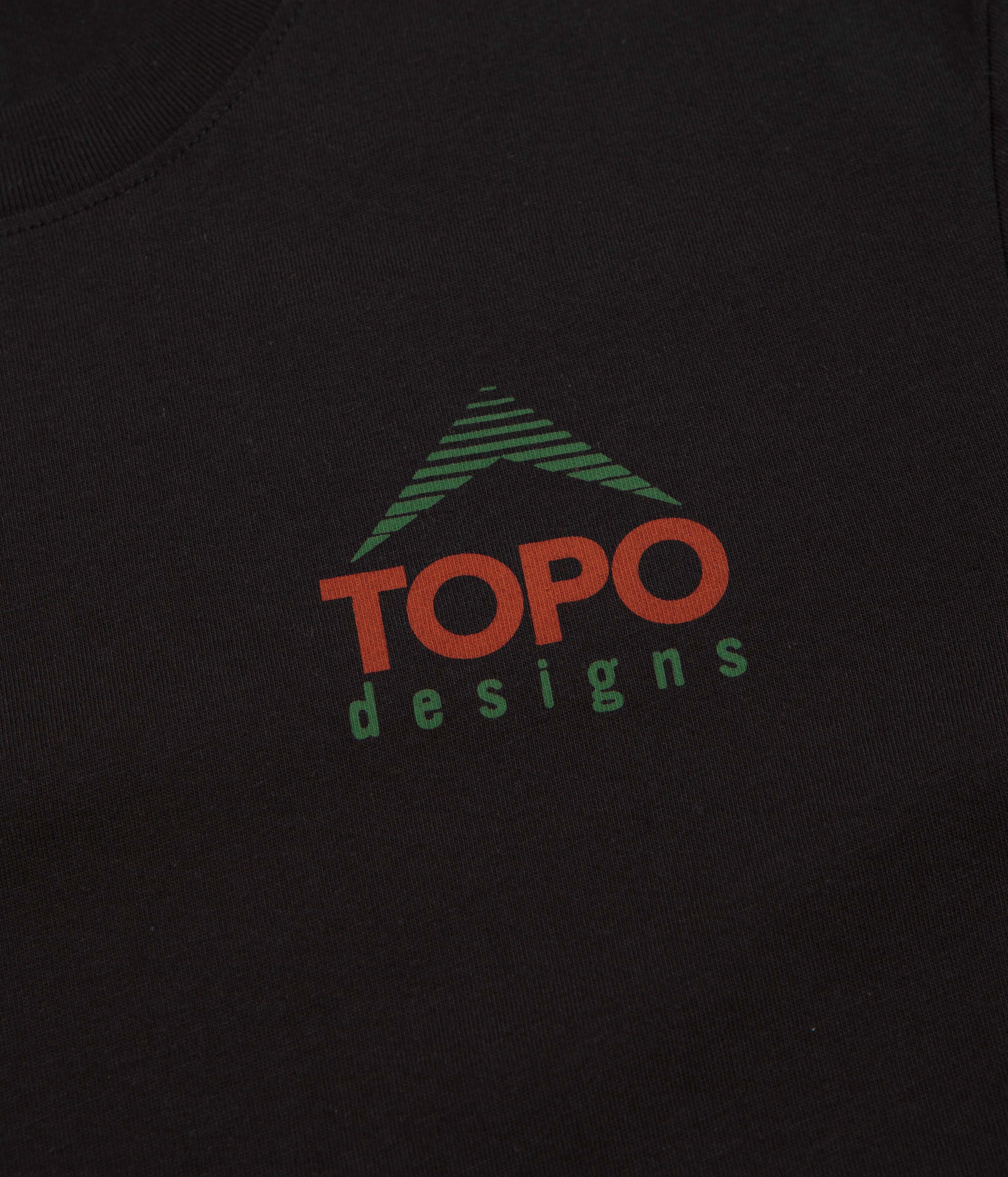 Topo Designs Retro Icon T-Shirt - Black