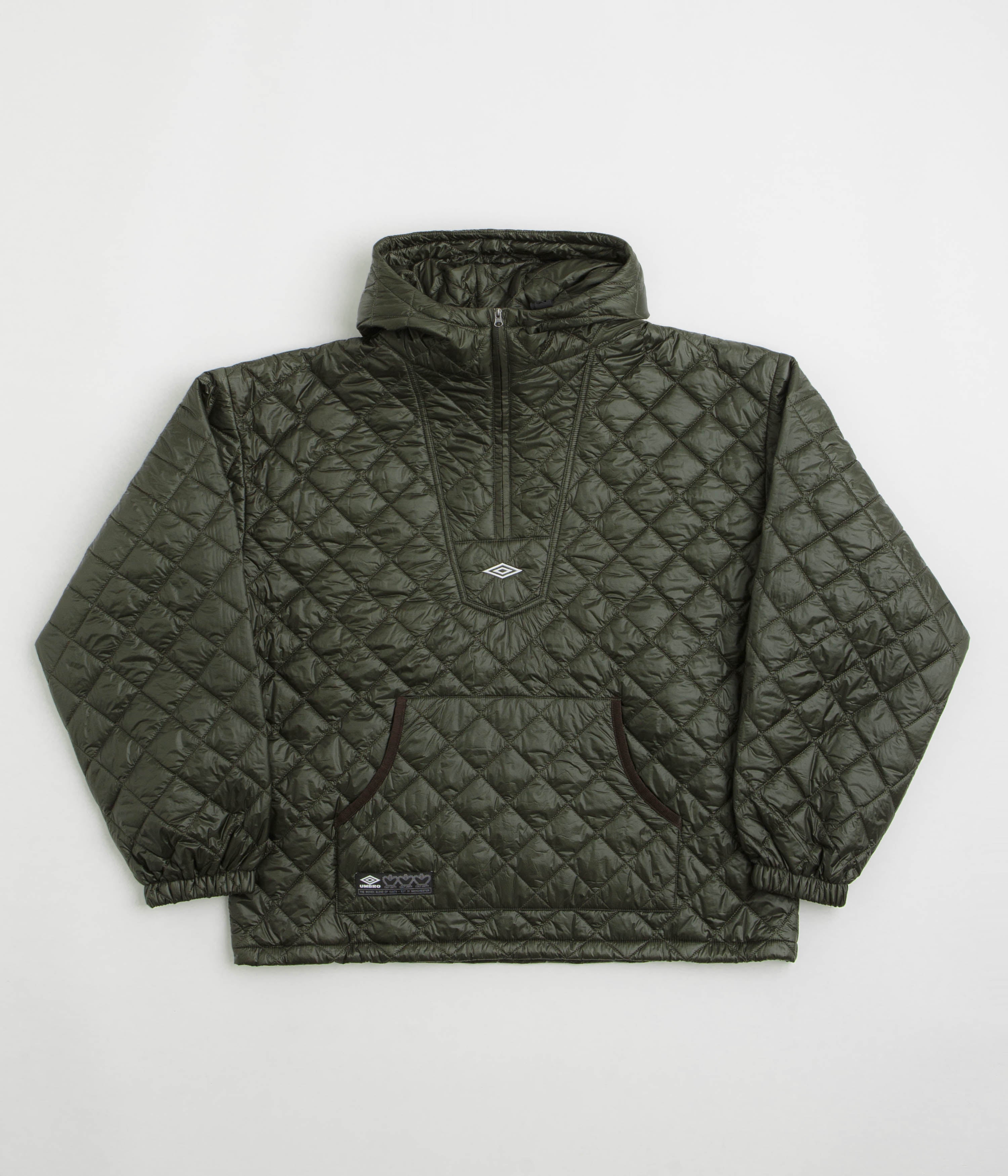 Umbro Masked Diamond Anorak - Dark Olive