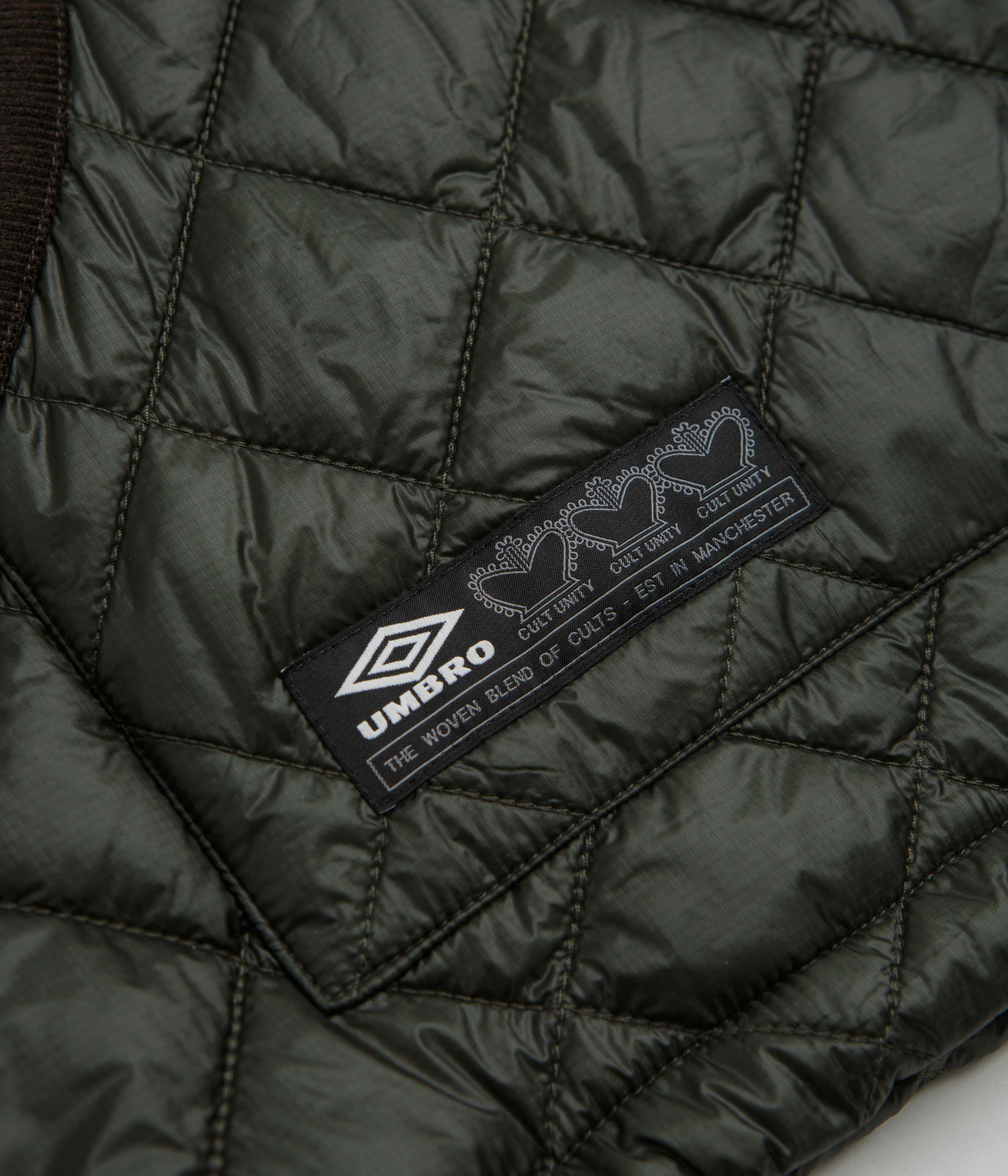 Umbro Masked Diamond Anorak - Dark Olive