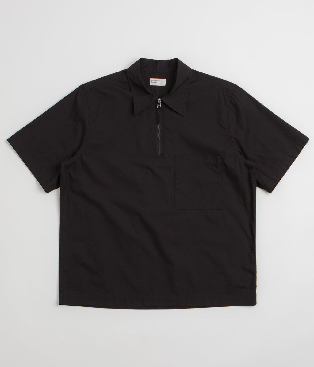 Universal Works Ewan Short Sleeve Shirt - Black