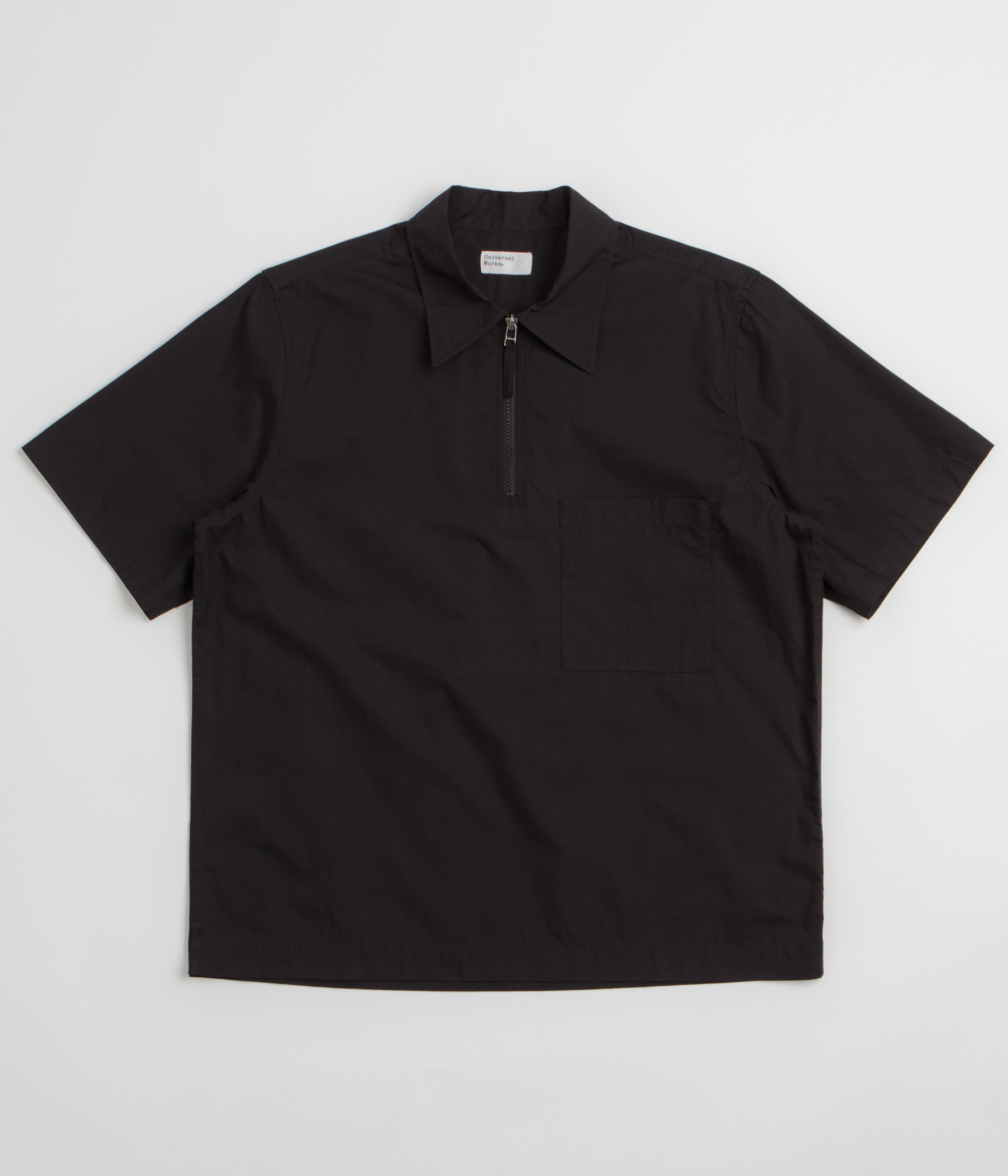 Universal Works Ewan Short Sleeve Shirt - Black