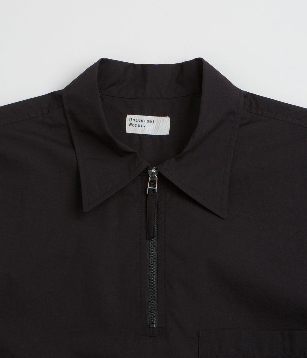 Universal Works Ewan Short Sleeve Shirt - Black