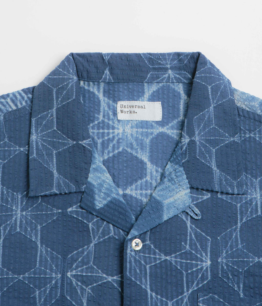 Universal Works Road Short Sleeve Shirt - Indigo