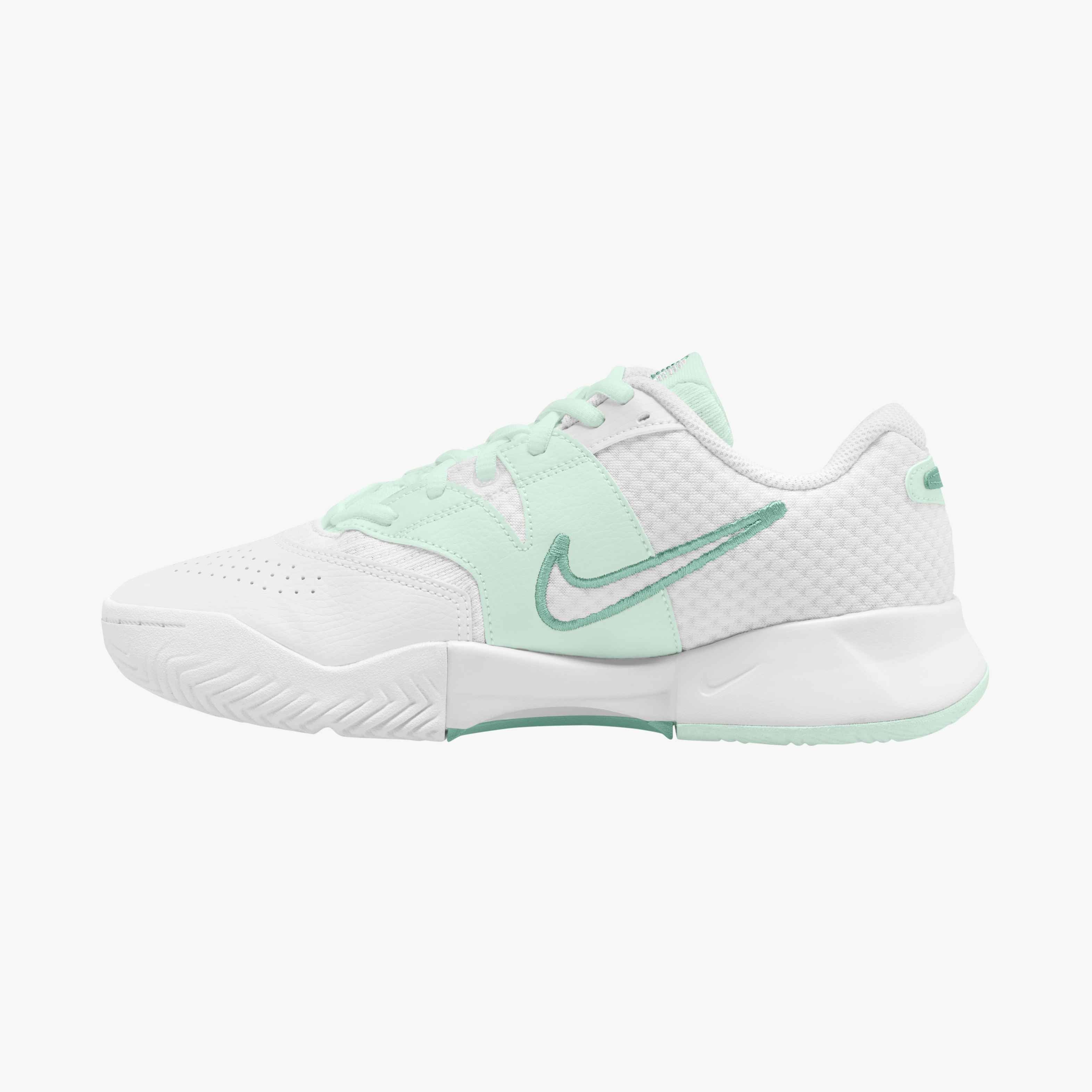 Nike Women's Court Lite 4 Women's Tennis Shoes in White/Steam-Barely Green
