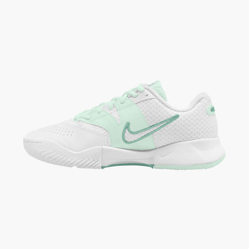 Nike Women's Court Lite 4 Women's Tennis Shoes in White/Steam-Barely Green