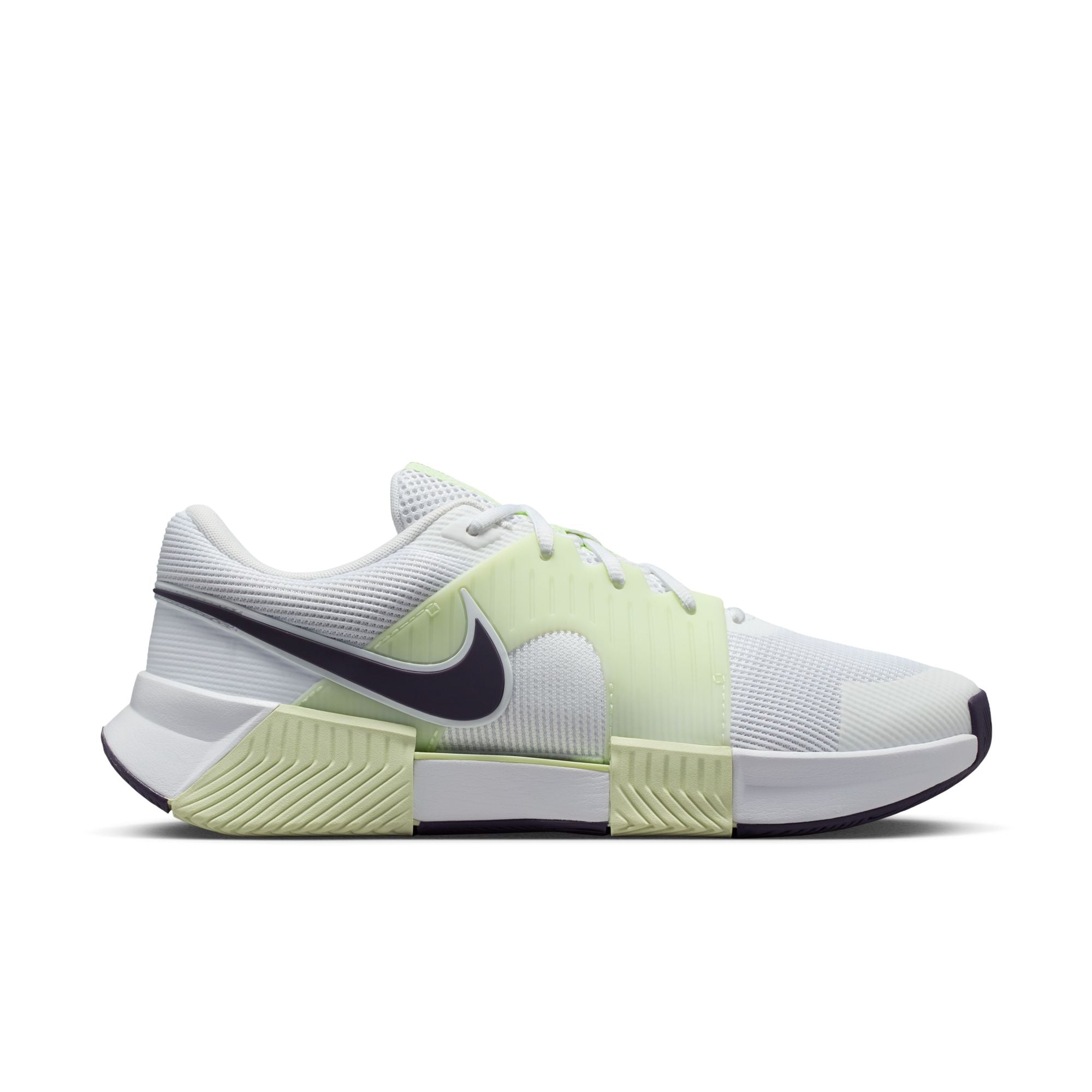 Nike Men's GP Challenge 1.5 Hard Court Tennis Shoes In White/Dark Raisin-Volt Tint