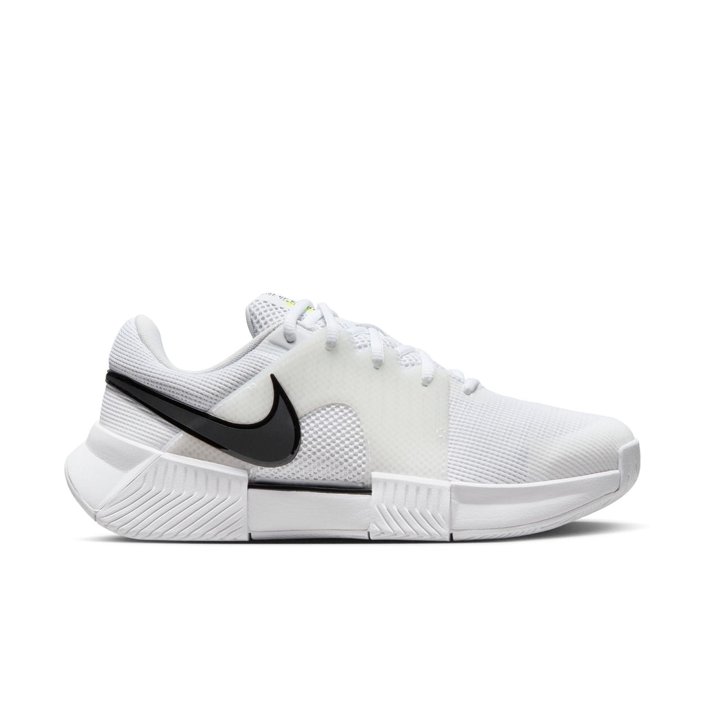 Nike Women's Zoom GP Challenge 1 Hard Court Shoes in White/Black-White