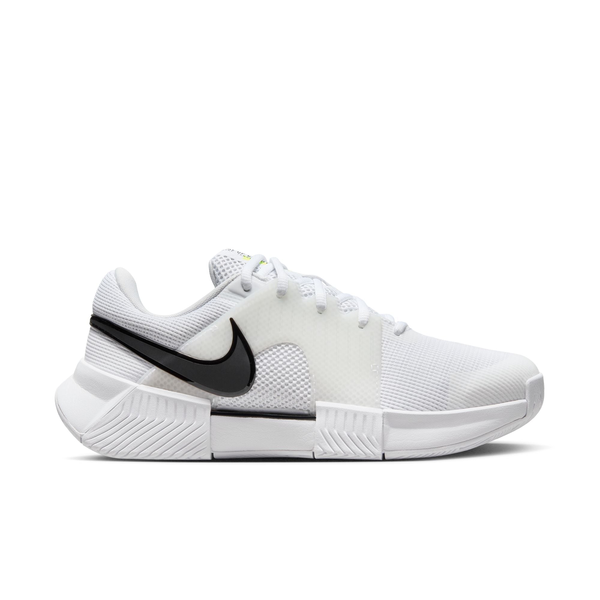 Nike Women's Zoom GP Challenge 1 Hard Court Shoes in White/Black-White