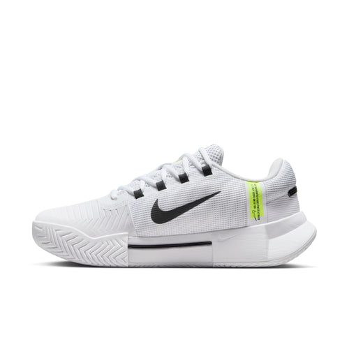 Nike Women's Zoom GP Challenge 1 Hard Court Shoes in White/Black-White