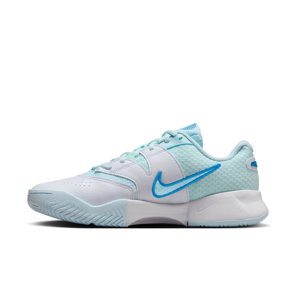 Nike Women's Court Lite 4 Hard Court Tennis Shoes in Glacier Blue/Star Blue-White