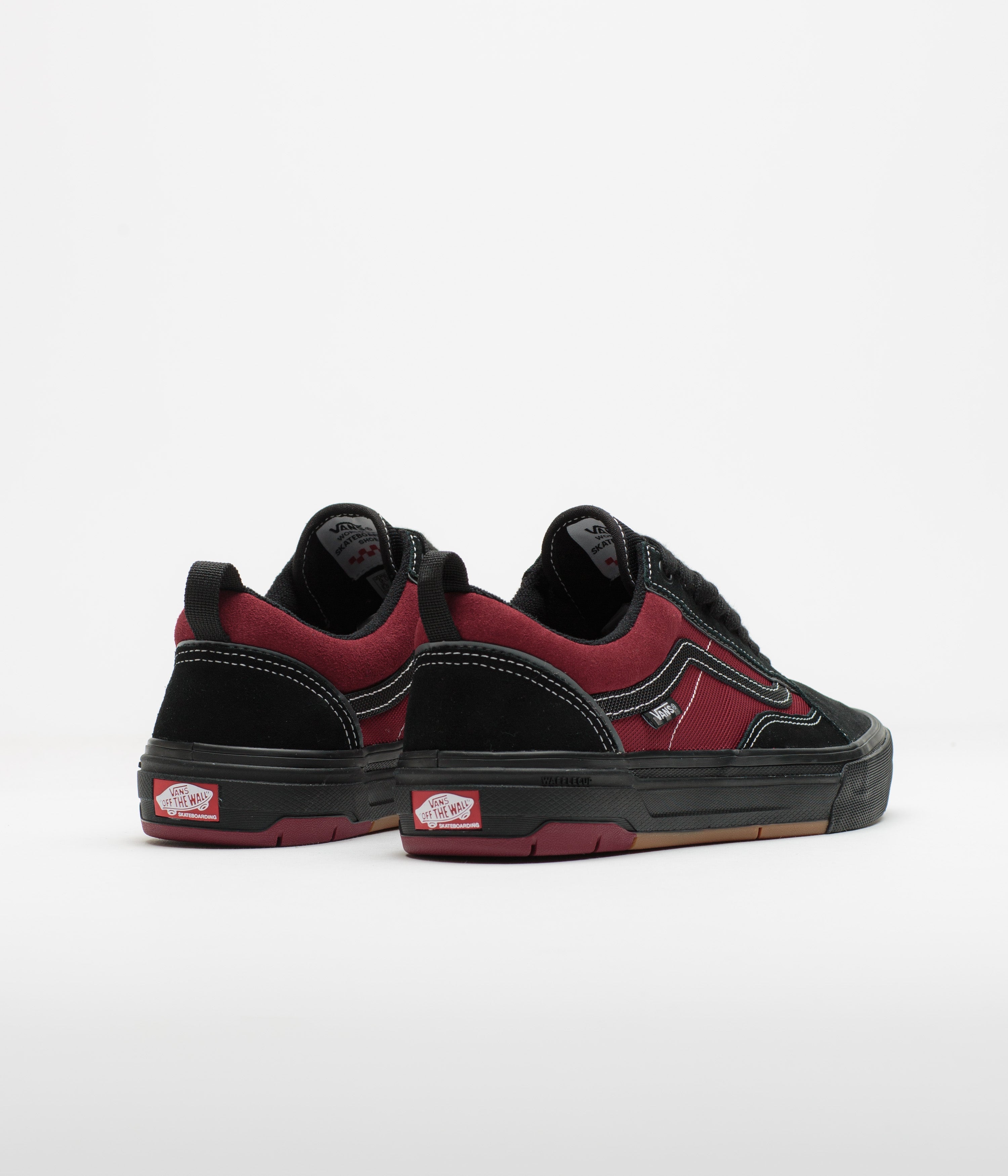 Vans Skate Old Skool Wafflecup Shoes - Black / Red