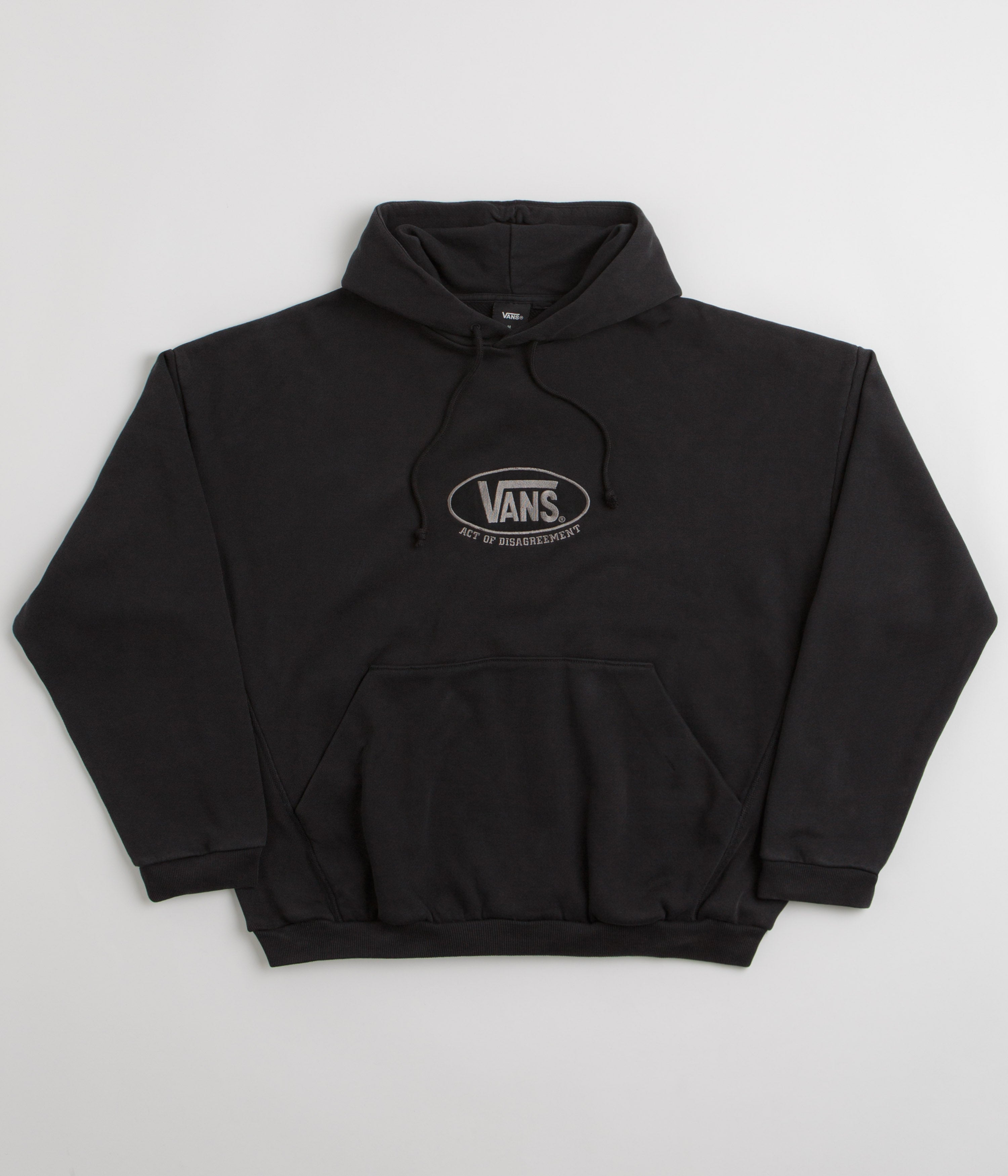 Vans x SlamJam AOD Oval Logo Hoodie - Washed Black
