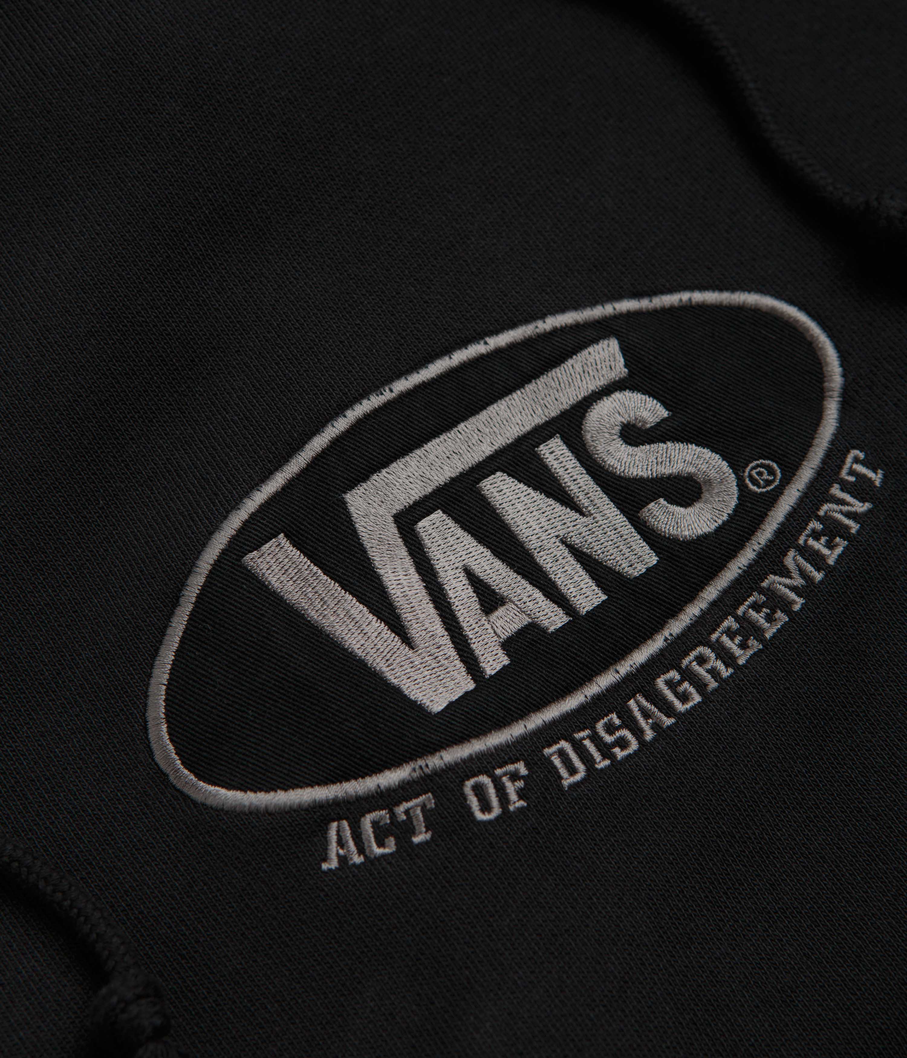 Vans x SlamJam AOD Oval Logo Hoodie - Washed Black