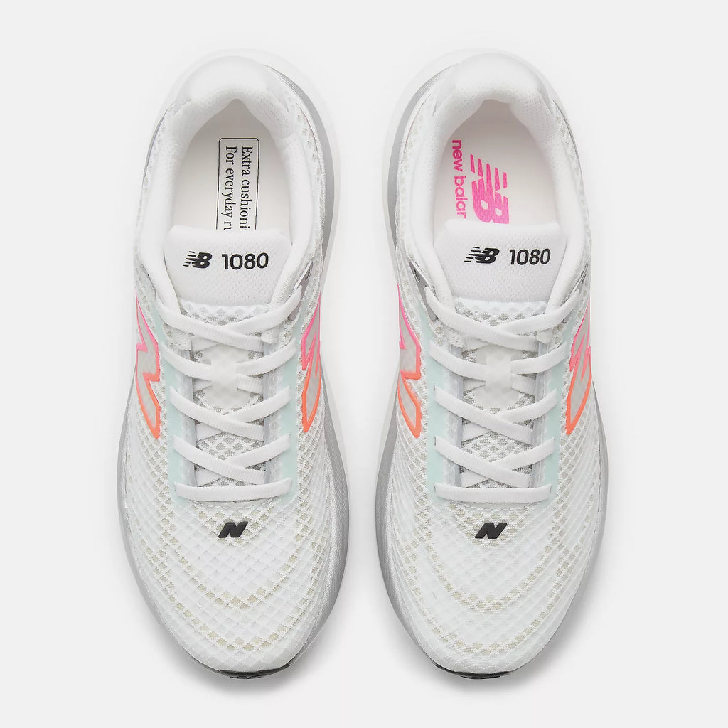 New Balance Women's 1080v15 Breathe Running Shoes in Nb 103 White