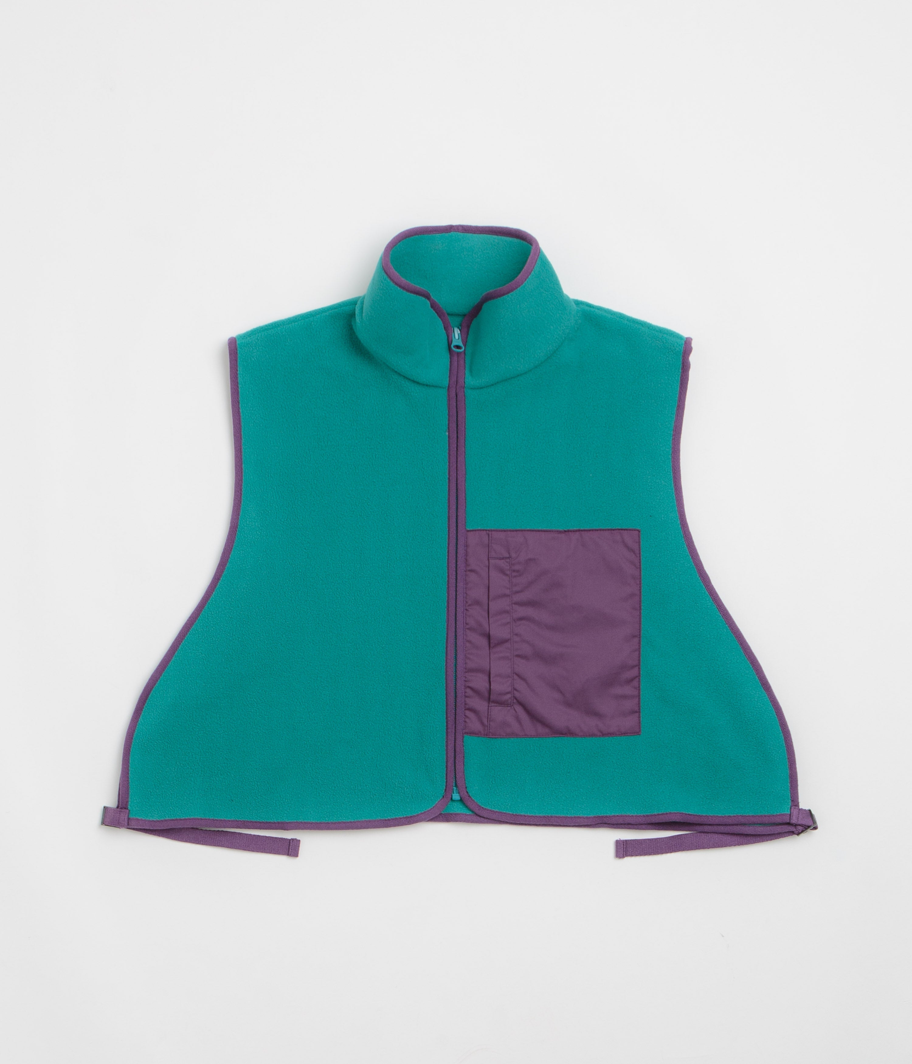 Workware Life Fleece Vest - Turquoise / Purple