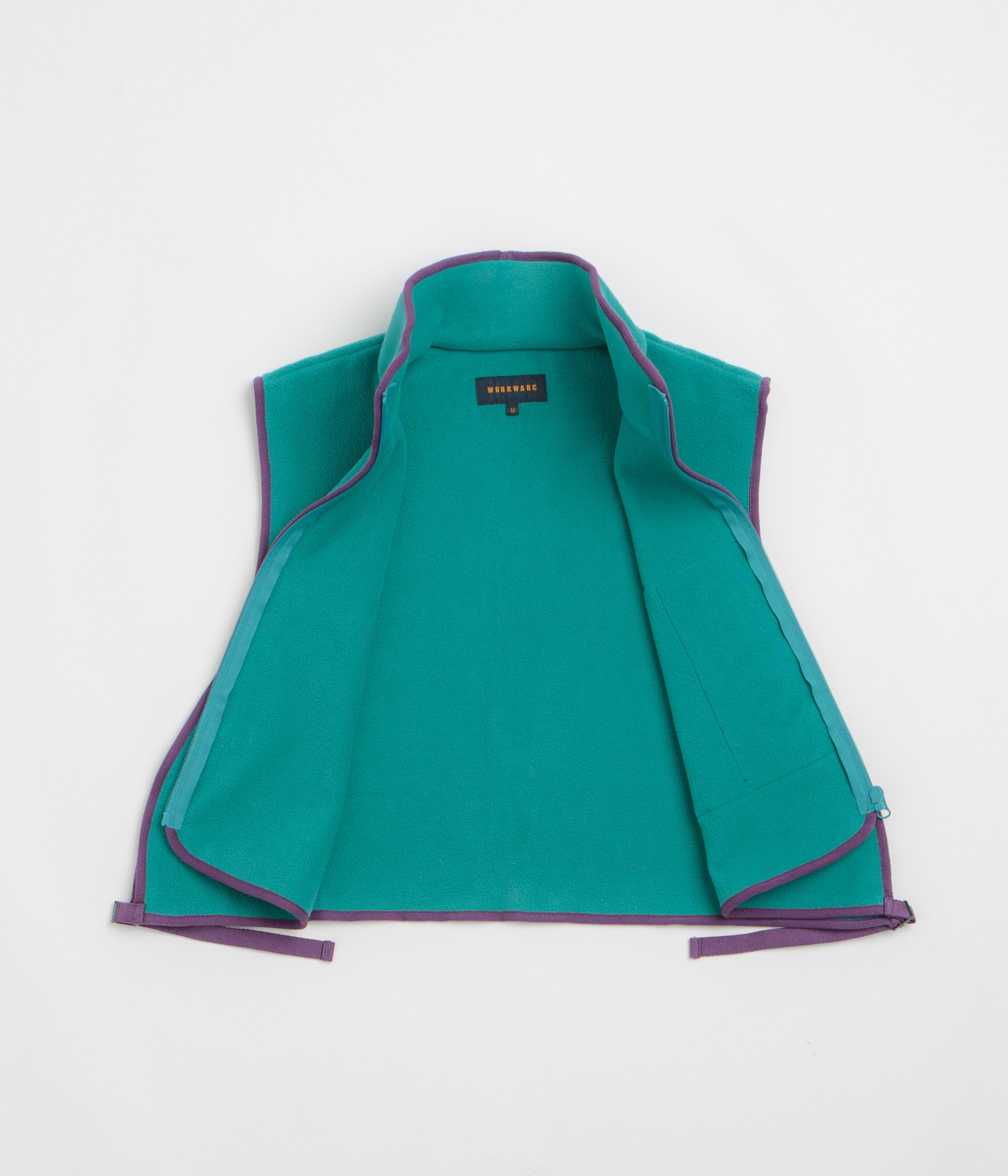 Workware Life Fleece Vest - Turquoise / Purple