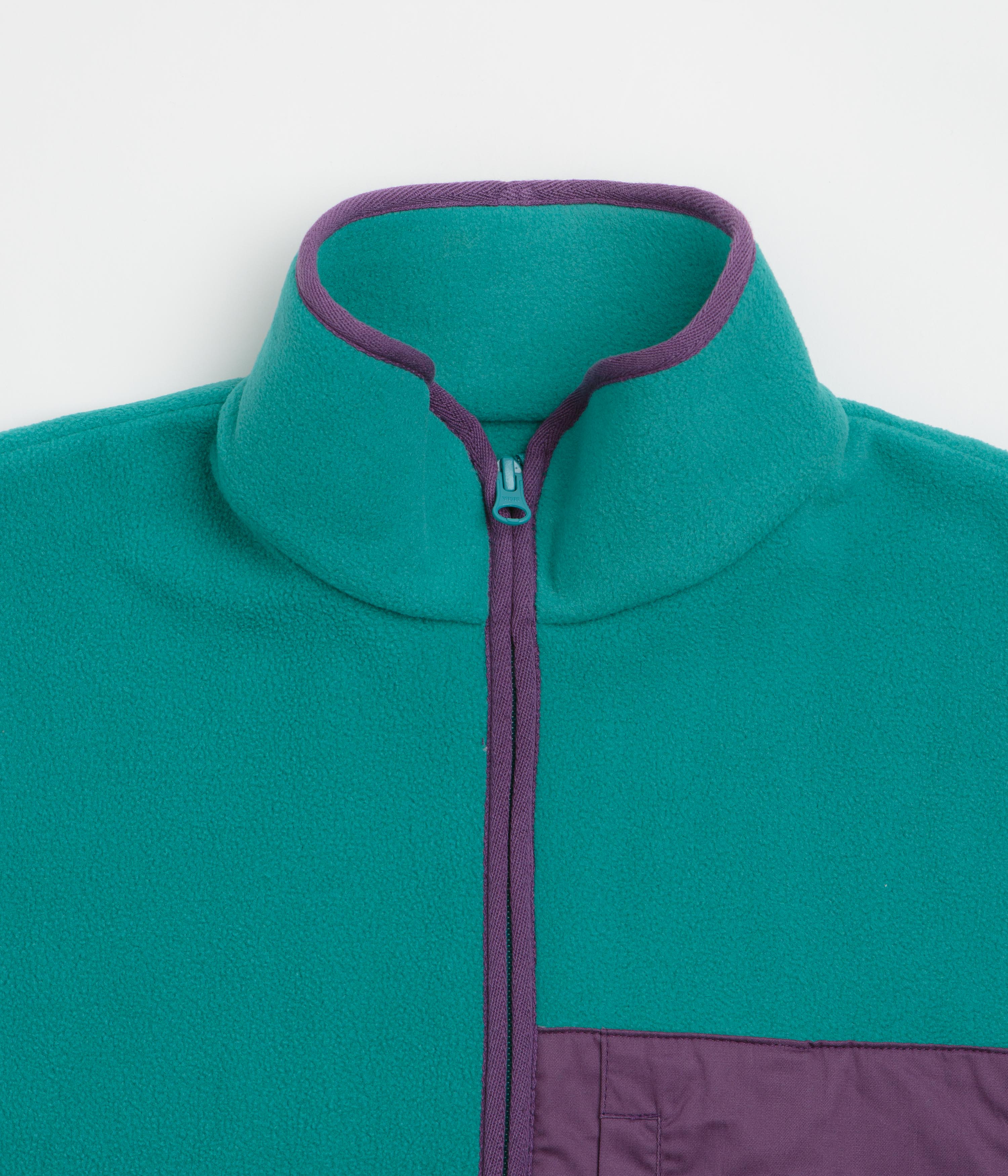 Workware Life Fleece Vest - Turquoise / Purple