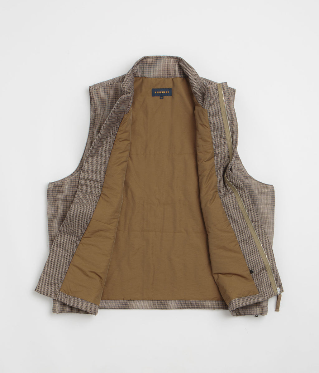 Workware Puff Vest - Houndstooth