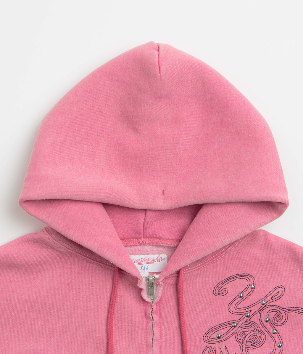 Yardsale Ombre Full Zip Hoodie - Pink