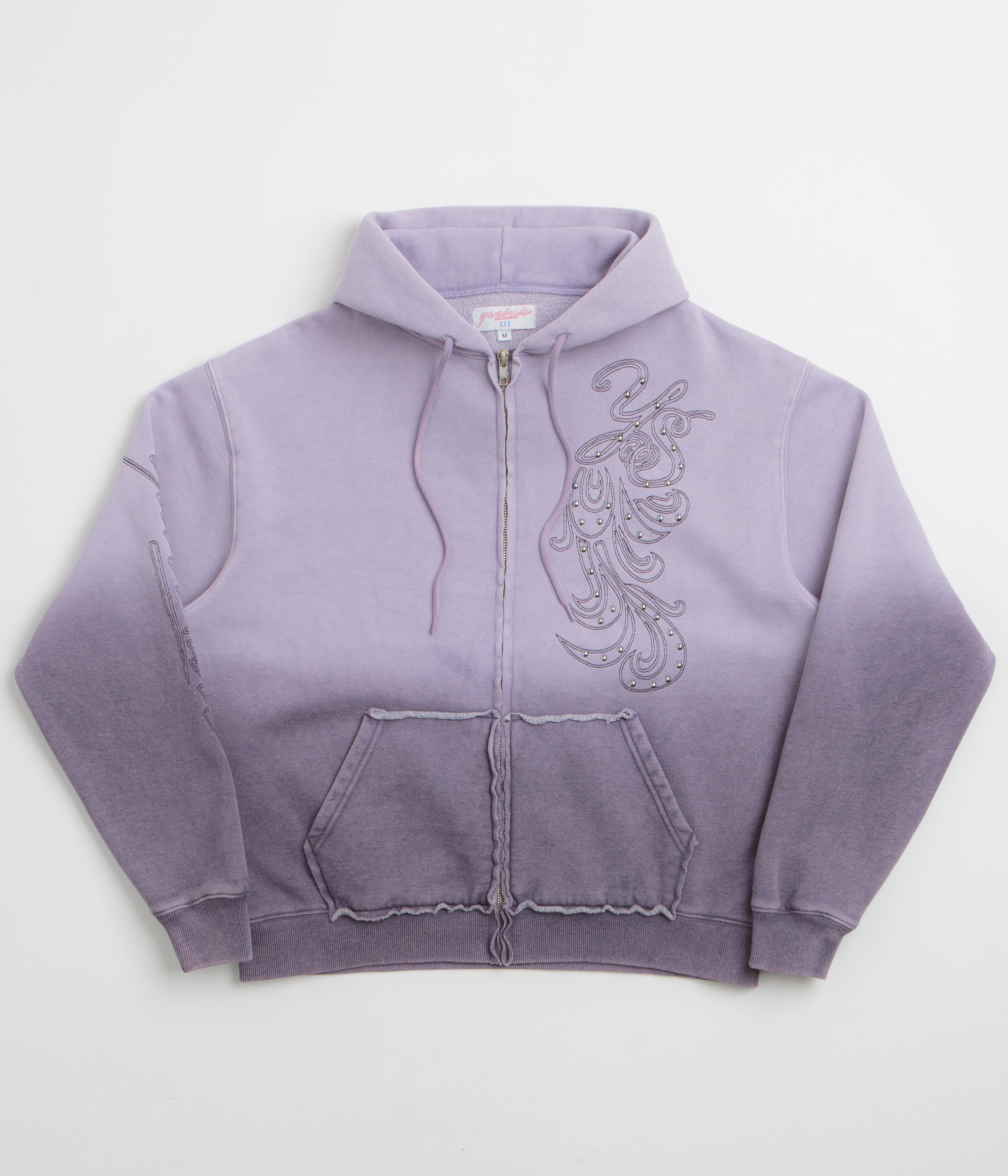 Yardsale Ombre Full Zip Hoodie - Purple