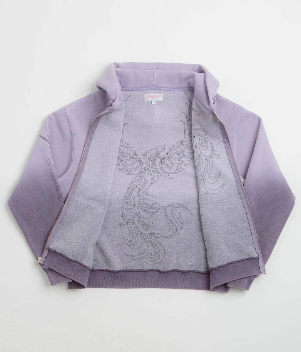 Yardsale Ombre Full Zip Hoodie - Purple