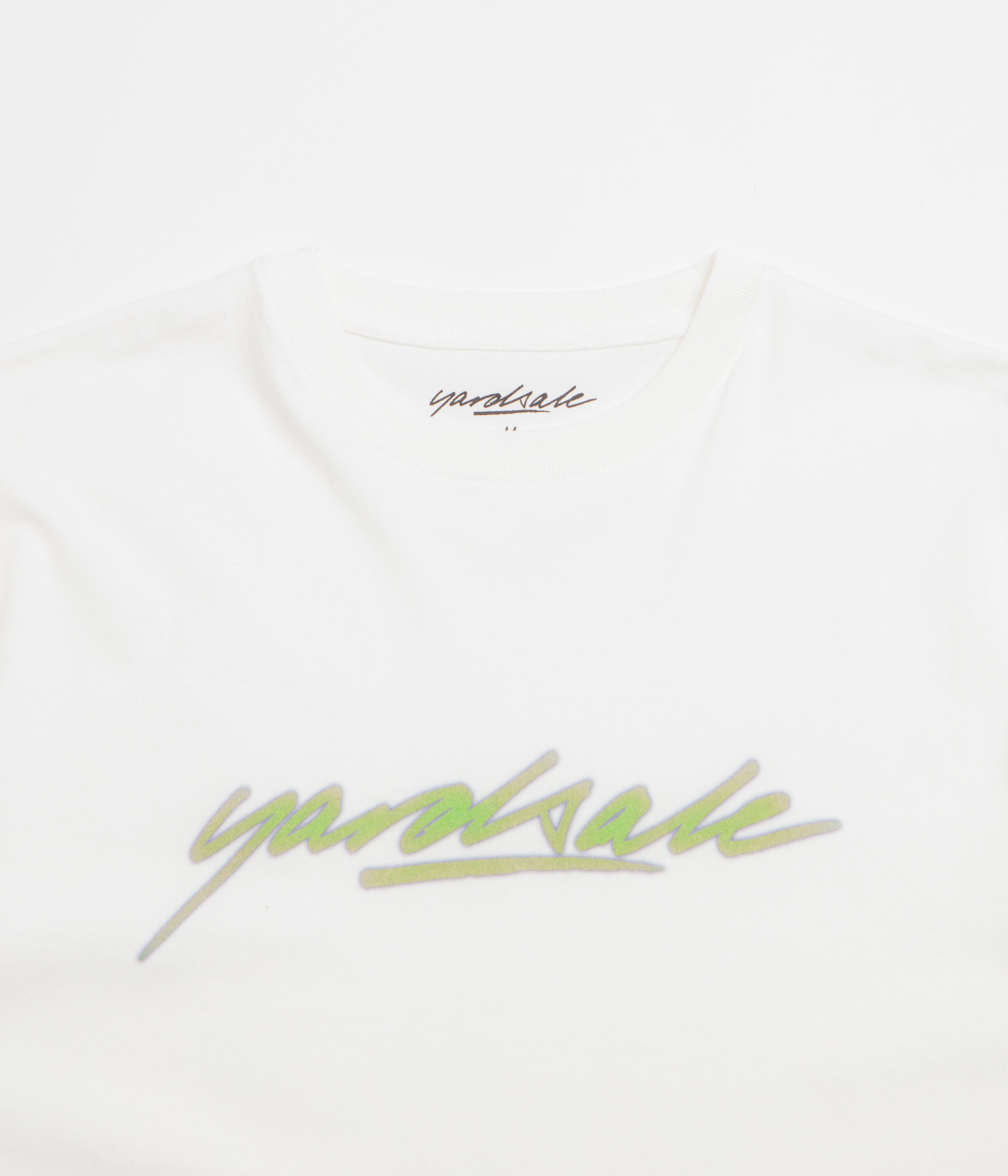 Yardsale Script T-Shirt - White / Green