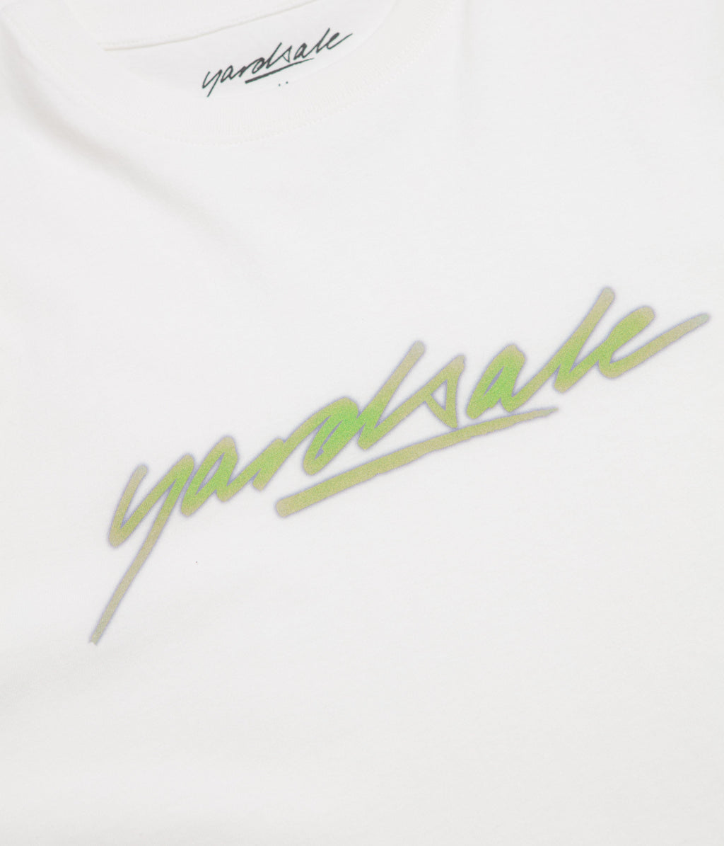 Yardsale Script T-Shirt - White / Green