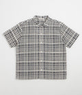 YMC Malick Short Sleeve Shirt - Charcoal / Off White