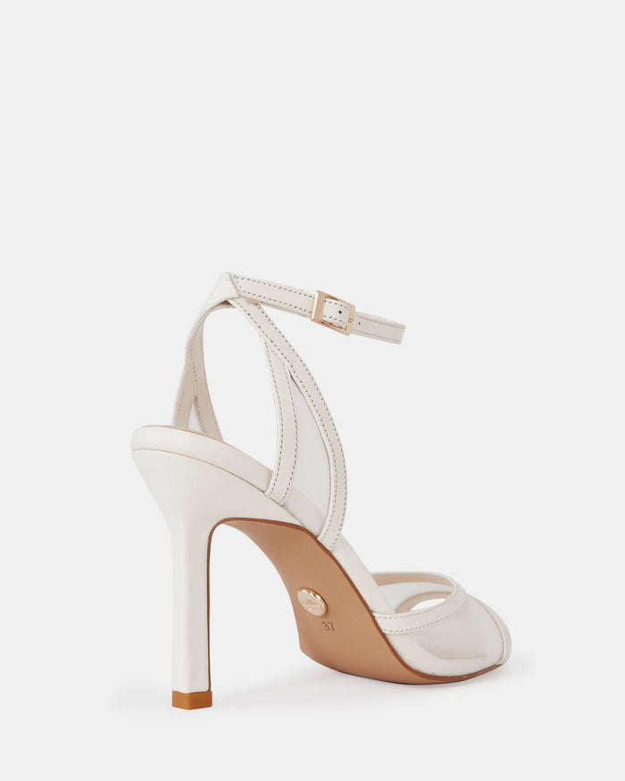 Zoella Off White Leather Stiletto Heel